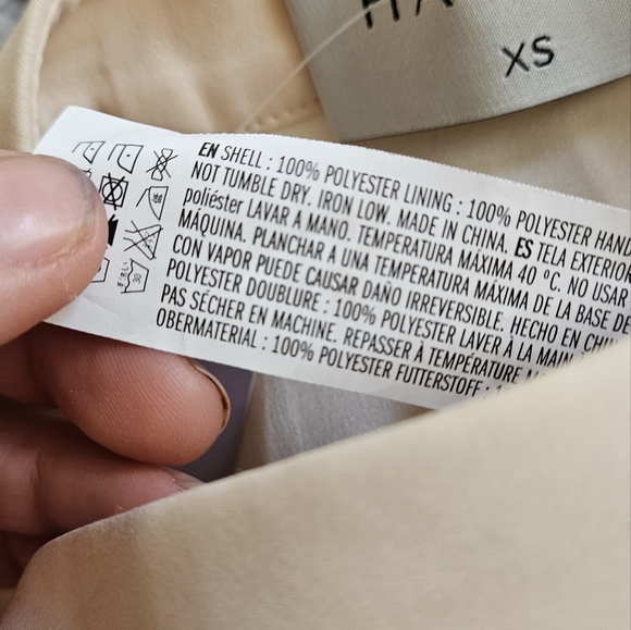 HEMLINE HAUSEN Hannah Tailored Shorts In Cream. Size XS NWT - Picture 13 of 15